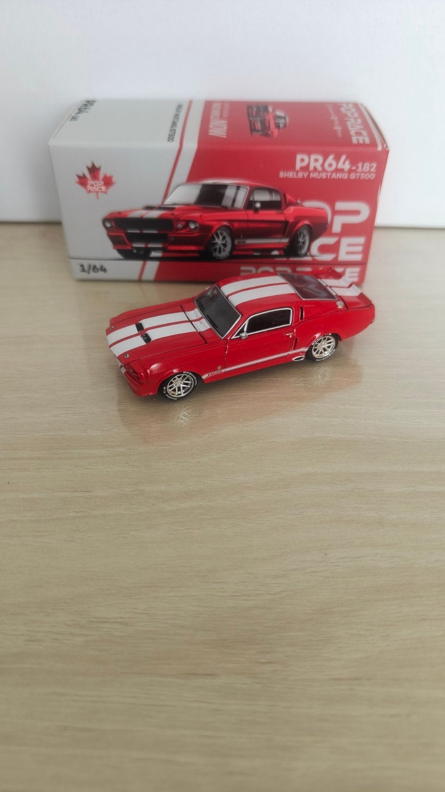 pop race Shelby Mustang GT500 1/64, Enlèvement ou Envoi, Comme neuf, Voiture