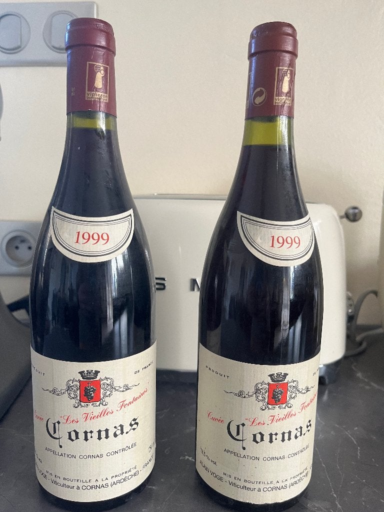 Cornas vieilles vignes, Collections, Enlèvement ou Envoi, Pleine, Comme neuf, Vin rouge
