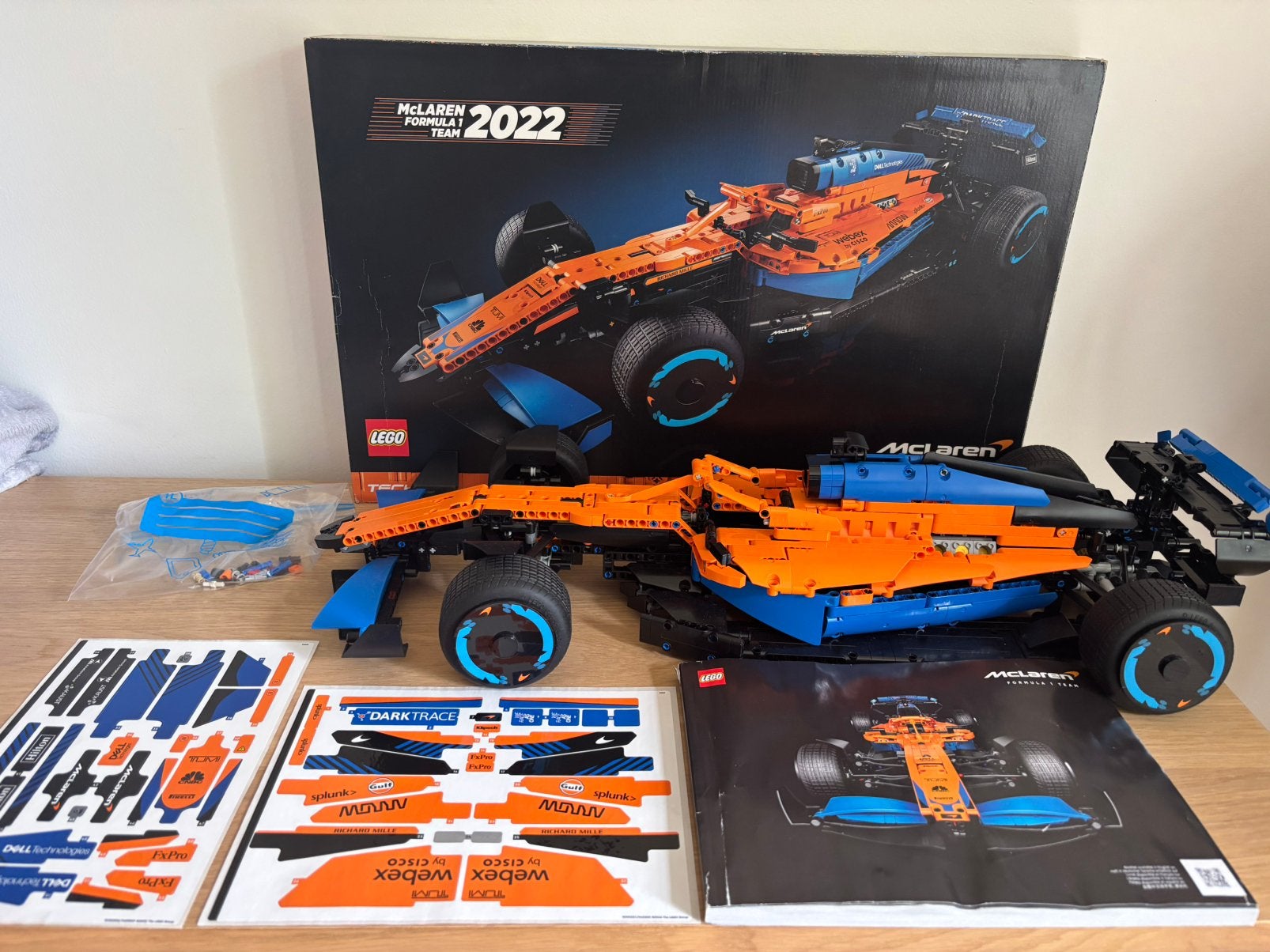 Lego Technic  McLaren Formula 1 Team 2022 Race Car 42141, Ophalen of Verzenden, Zo goed als nieuw