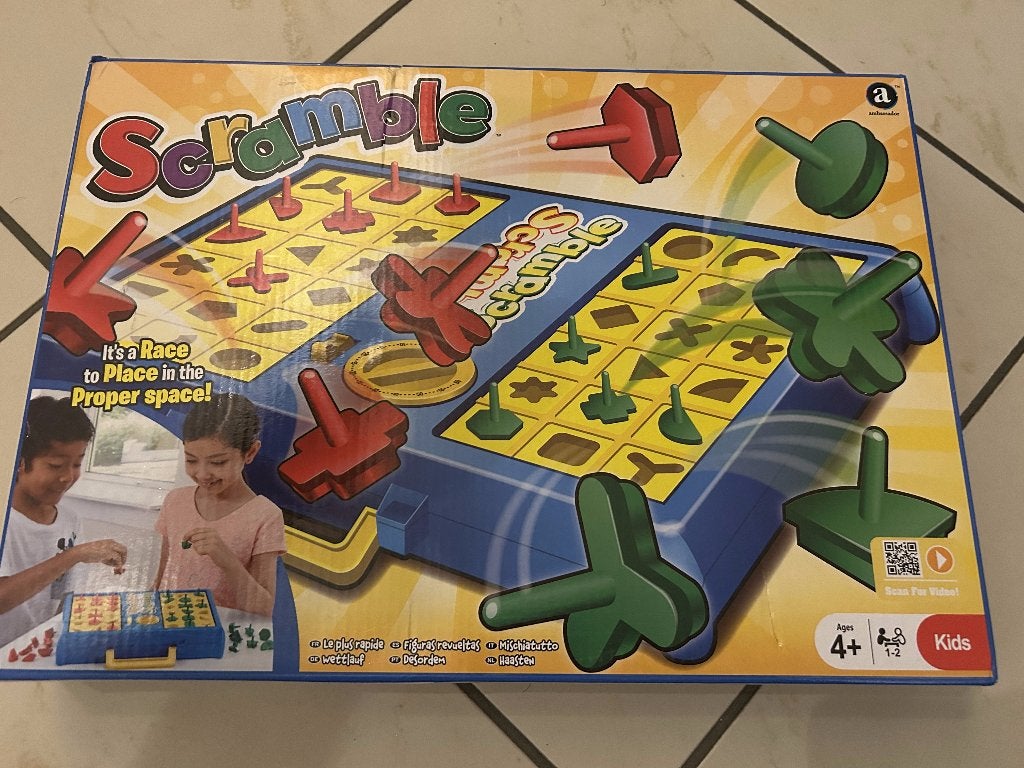 Gezelschapsspel Scramble, Hobby en Vrije tijd, Gezelschapsspellen | Bordspellen, Een of twee spelers, Ophalen, Gebruikt