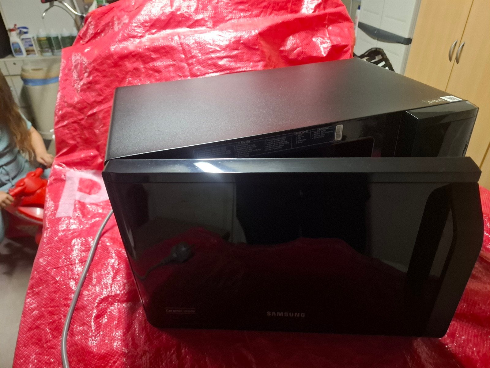 gloednieuwe samsung mircogolf nooit gebruikt model MW3500K, Neuf, Enlèvement, Micro-ondes, Plaque tournante
