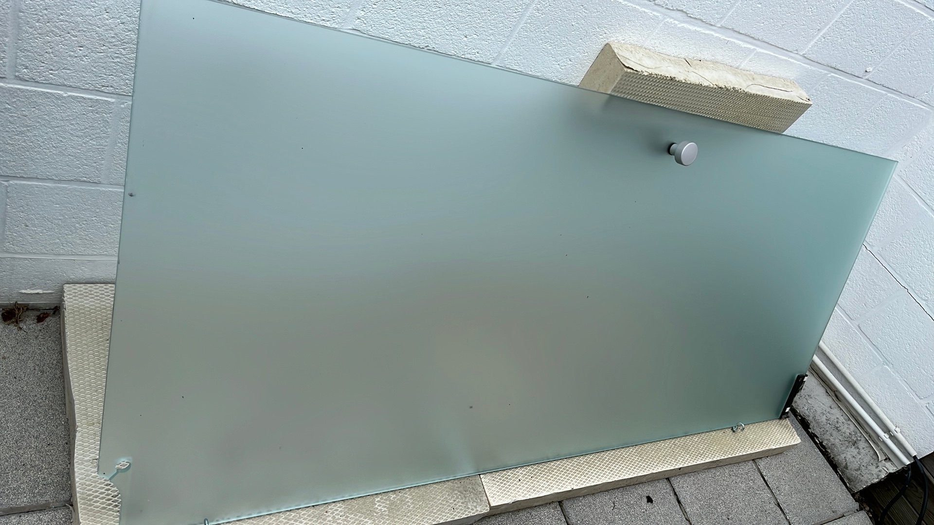 Porte en verre acidifié pour pompe, Verre, Enlèvement, 80 à 100 cm, 200 à 215 cm