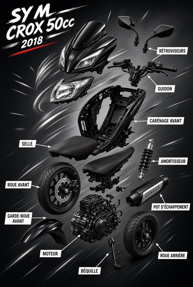 Pièce détaché (scooter sym), Enlèvement ou Envoi, Comme neuf