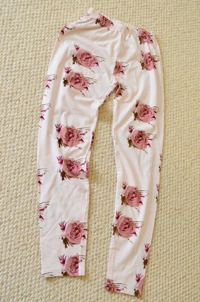 legging / gebloemd / Enolah / 36, Kleding | Dames, Ophalen of Verzenden, Roze, Maat 36 (S), Lang