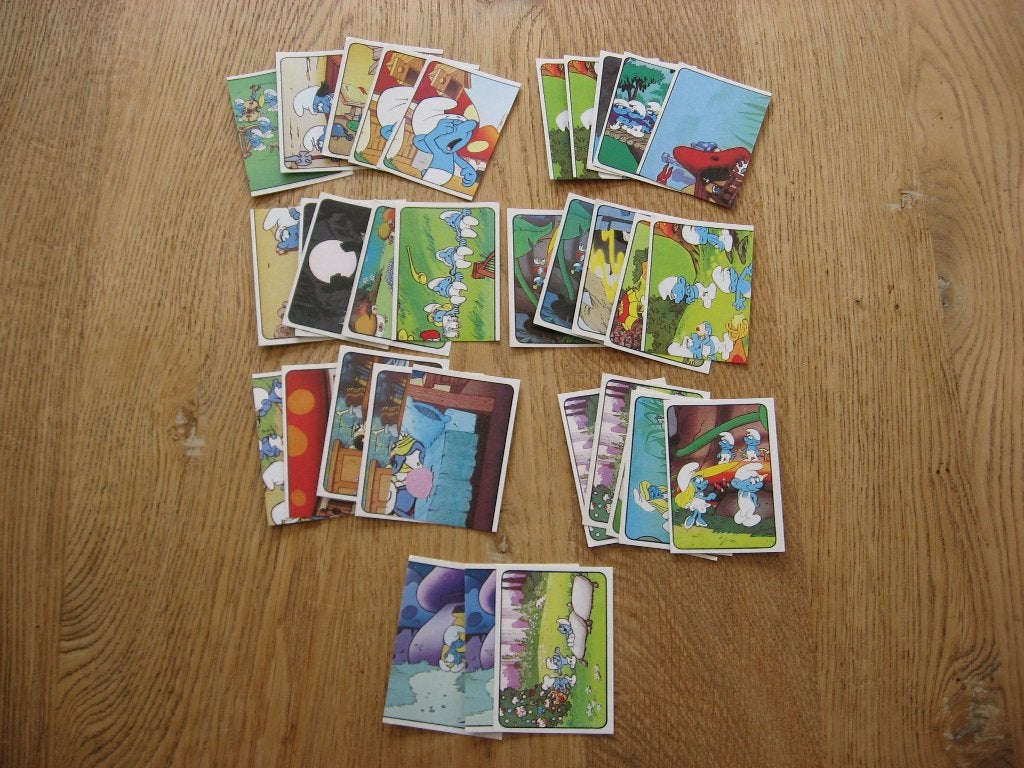 Lot de stickers vintage Panini Les Schtroumpfs 1982, Enlèvement, Schtroumpfs, Neuf, Image, Affiche ou Autocollant
