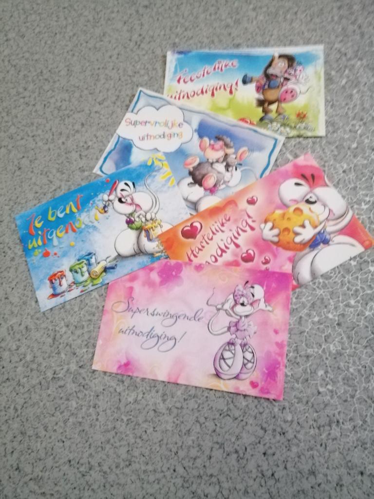 Diddl uitnodigingskaarten, Verzamelen, Diddl, Ophalen, Diddl, Nieuw, Papier, Kaart of Schrift