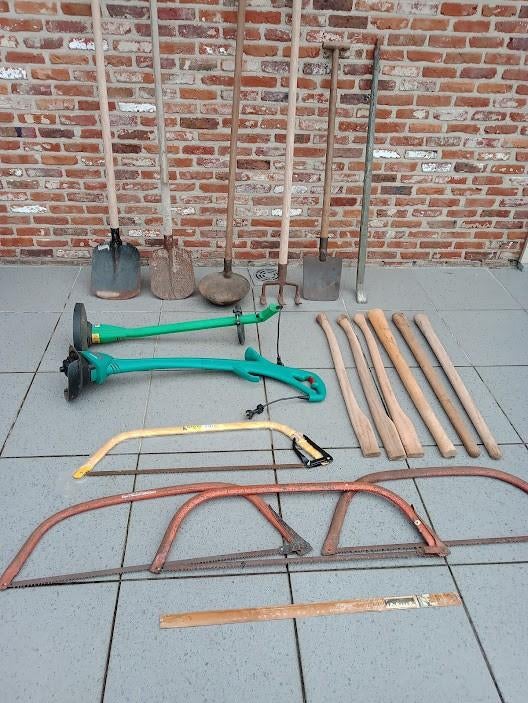 tuingereedschap, Ophalen, Gebruikt, Spade