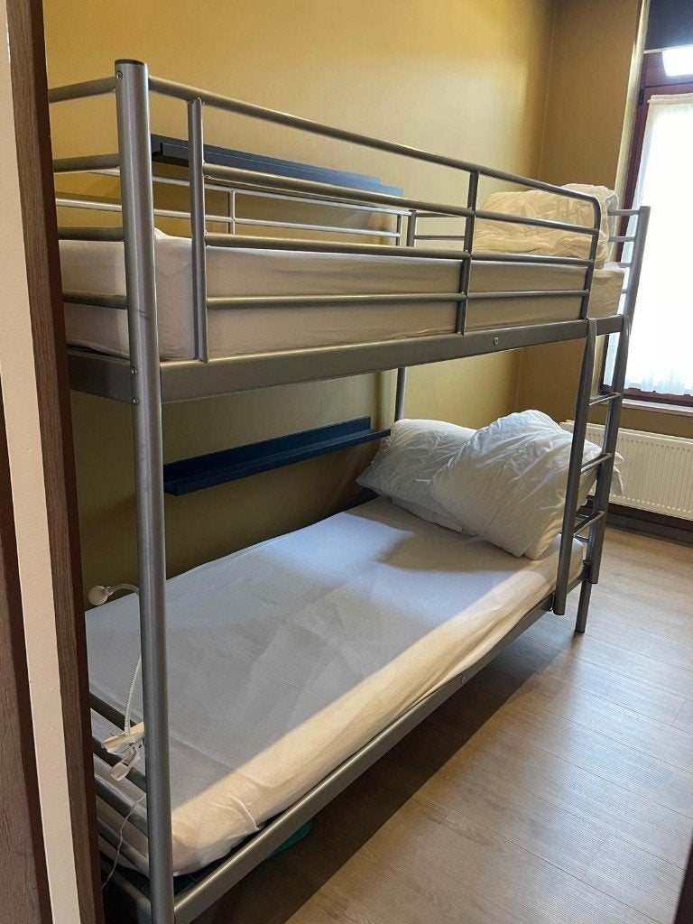 stappelbed met matrassen, Ophalen, Gebruikt, 210 cm, 90 cm