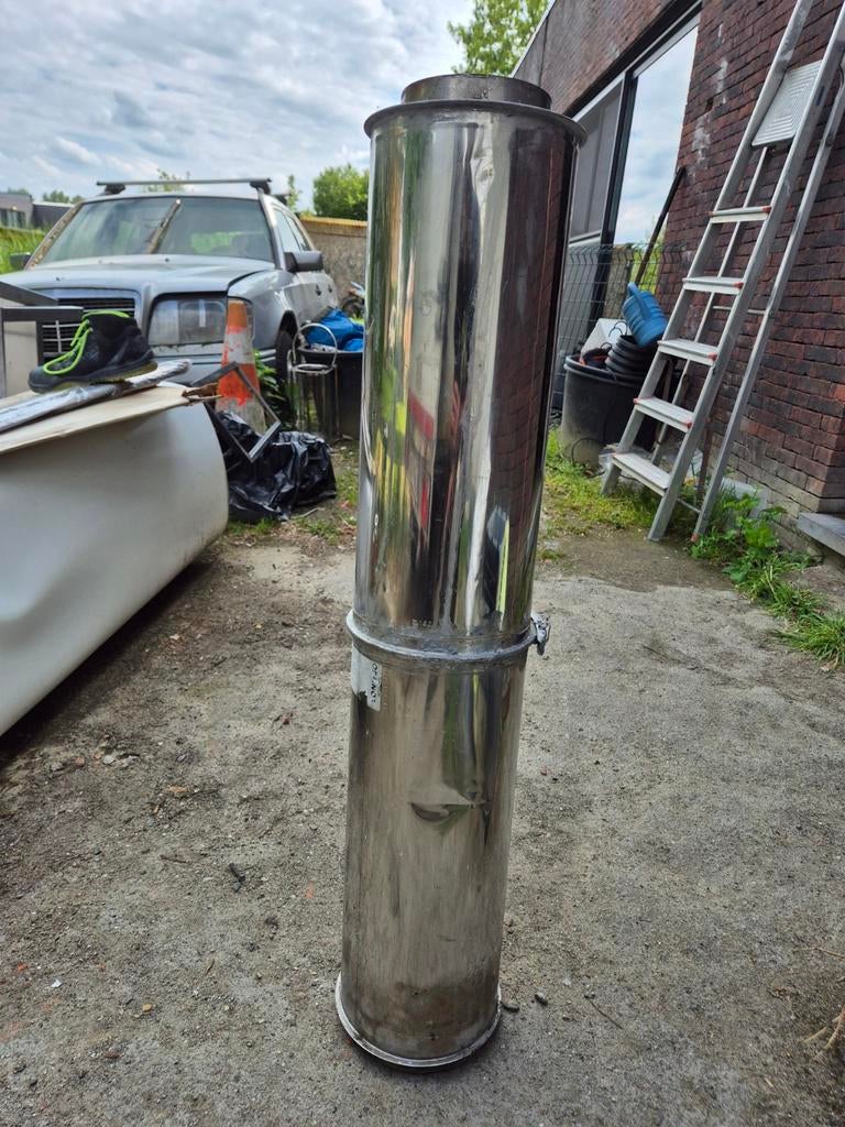 nox schoorsteenbuis / kachelpijp dubbelwandig, Doe-het-zelf en Bouw, Ophalen, Inox