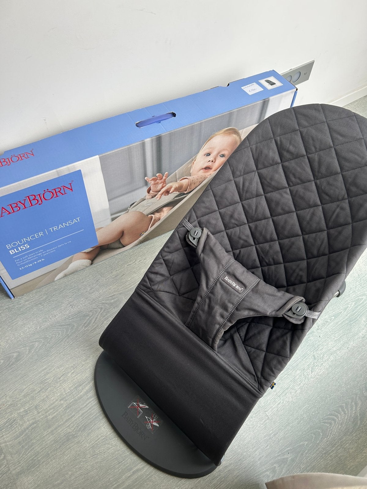 Babybjorn sitter bliss grey, Kinderen en Baby's, Ophalen, Zo goed als nieuw