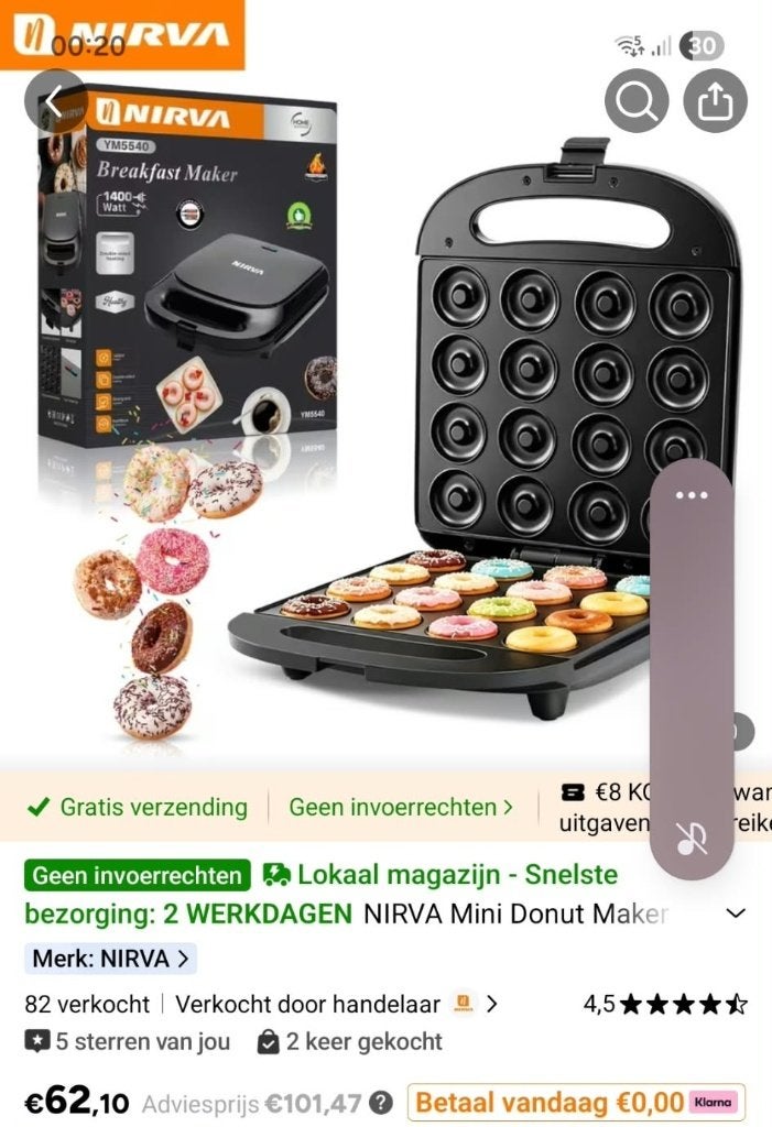 Donut maker, Ophalen of Verzenden
