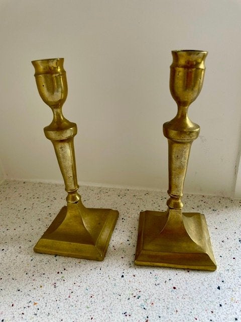 Koperen kandelaars, Antiek en Kunst, Ophalen of Verzenden, Koper of Brons