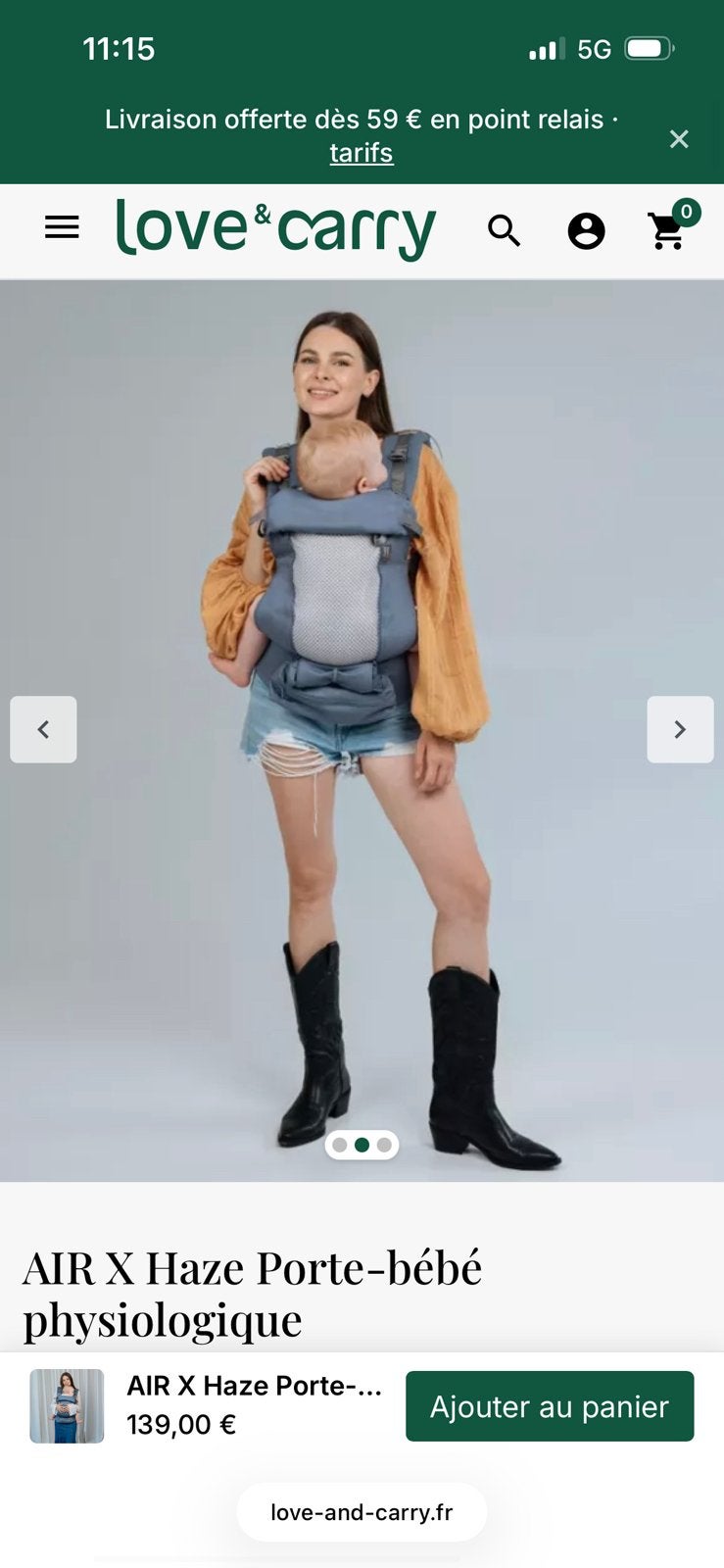 Porte bebe love and carry, Vêtements | Femmes, Enlèvement ou Envoi, Comme neuf