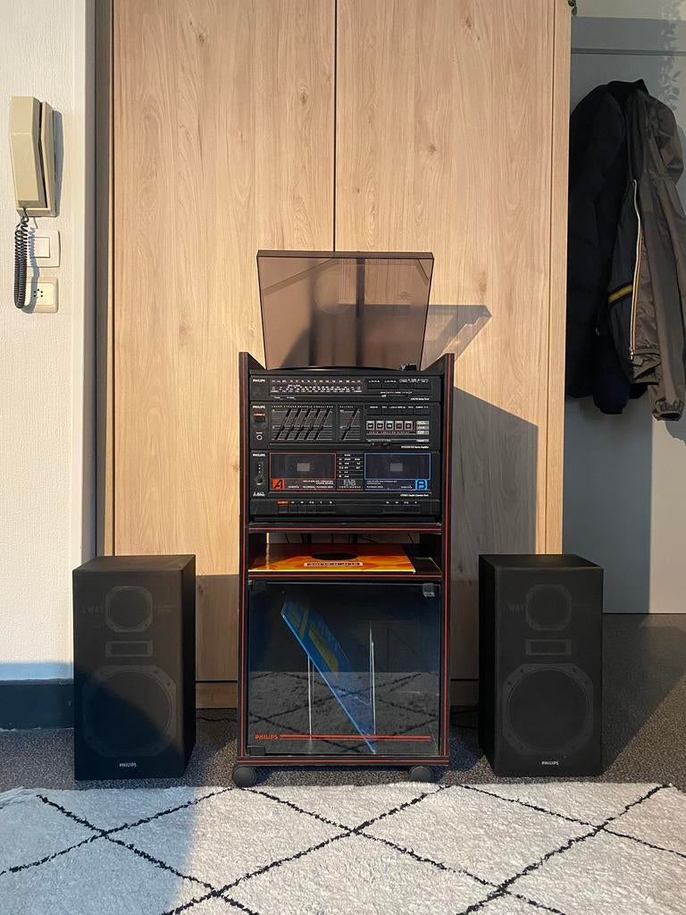 Stereo Philips inclusief 2 Luidsprekers, Ophalen, Zo goed als nieuw, Philips