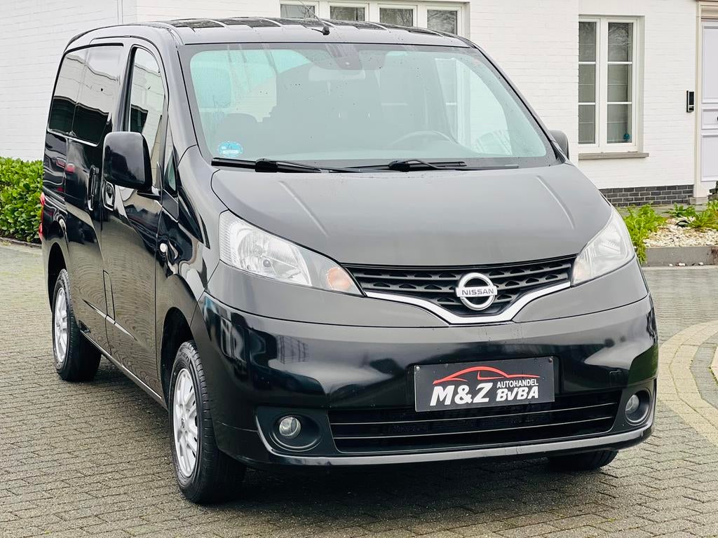 NISSAN NV200 EVALIA 1.6i BENZINE * 7 PLAATSEN * 2013, Auto's, Euro 5, 1600 cc, Zwart, Bedrijf