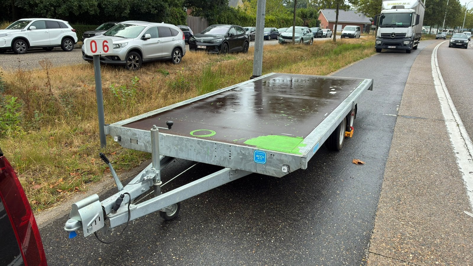 Eduard Plateau aanhangwagen 3,5T (5m x 2,2m), Auto diversen, Ophalen, Zo goed als nieuw