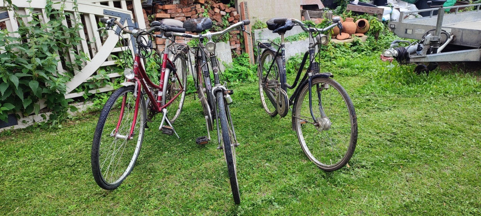 Drie fietsen., Ophalen, Gebruikt