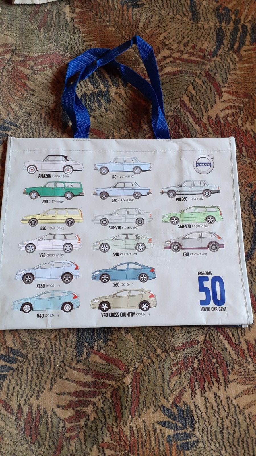 50 jaar volvo car gent schoppingtas., Ophalen