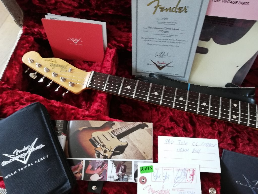 Fender CS Telecaster pro CC NAMM, Ophalen, Gebruikt, Solid body, Fender