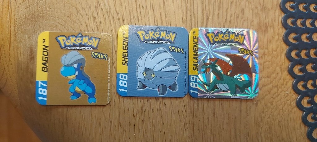 Pokemon magneten panini stans Bagon Shelgon Salamance, Ophalen of Verzenden, Nieuw, Overige typen