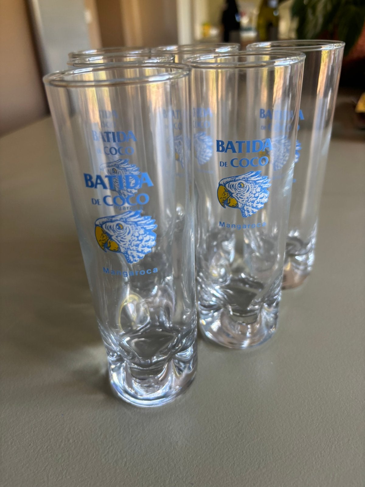 6 verres Batida de coco, Collections, Verres & Petits Verres, Enlèvement ou Envoi, Comme neuf