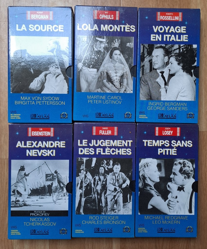 Les génies du cinéma - vhs, Enlèvement, VHS