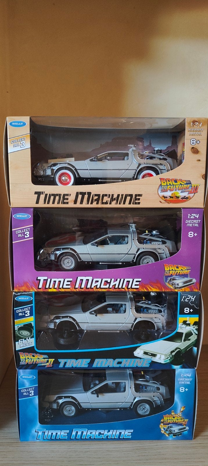 Back To The Future 1/24 auto's, Ophalen, Nieuw, Auto
