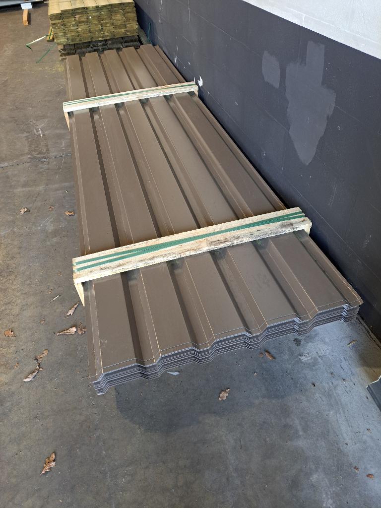 SPOTPRIJS! Dakplaten/wandplaten: 4 meter (plaatdikte 0,63), Overige kleuren, Nieuw, Minder dan 5 m², Metaal