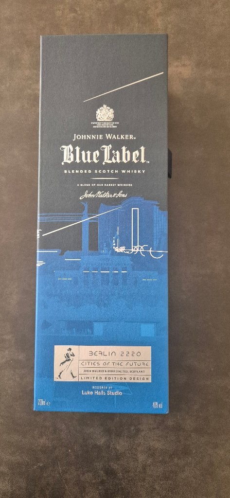 Johnnie Walker Blue Label Cities Of The Berlin 2220, Enlèvement, Neuf, Pleine