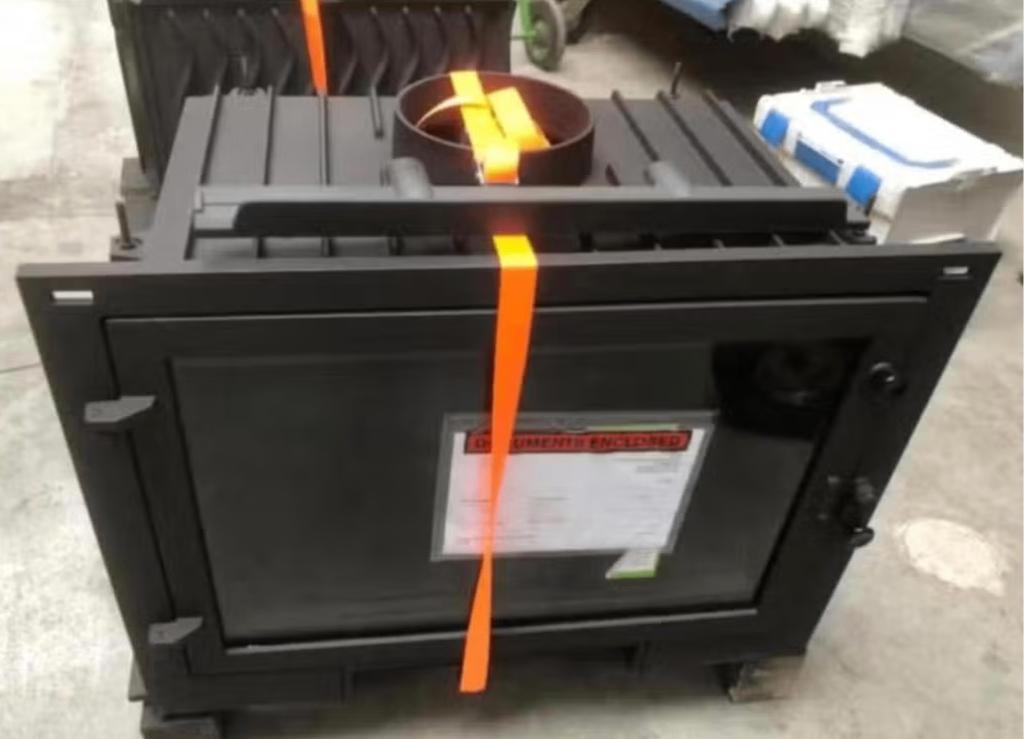 houtkachel / houtcasette / inbouwkachel 8kW, Huis en Inrichting, Kachels, Ophalen, Gebruikt, Elektrisch, Houtkachel