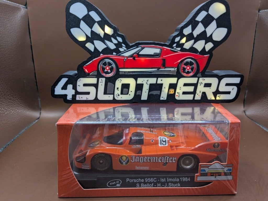Slot.It Porsche 956C #19 Jagermeister 1e Imola 1984, Ophalen of Verzenden, Gebruikt, Overige merken