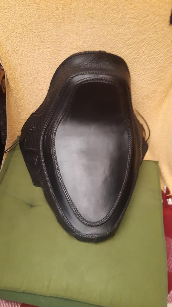 Harley davidson evo echt lederen super solo zadel, Motoren, Ophalen