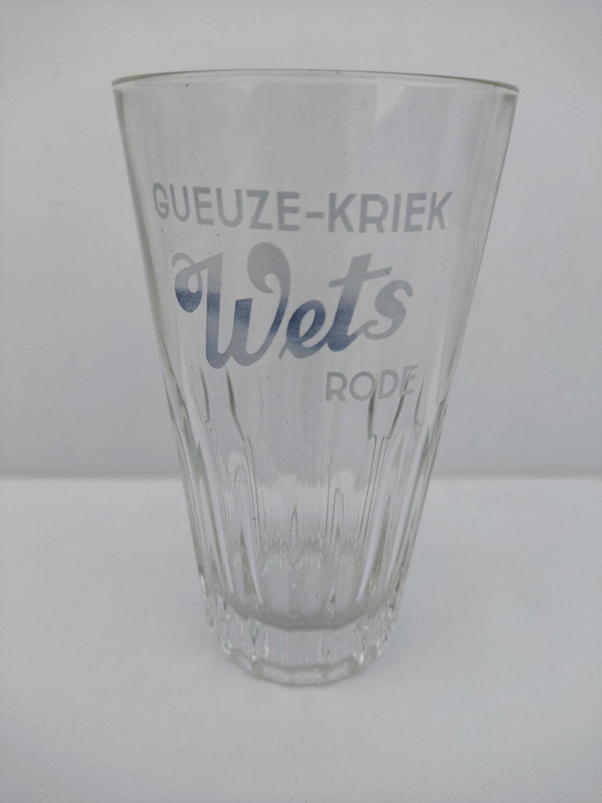Zeldzaam Vintage Geuze Kriek Wets Bierglas - Sint-Genesius-R, Verzamelen, Ophalen, Gebruikt, Glas of Glazen, Overige merken