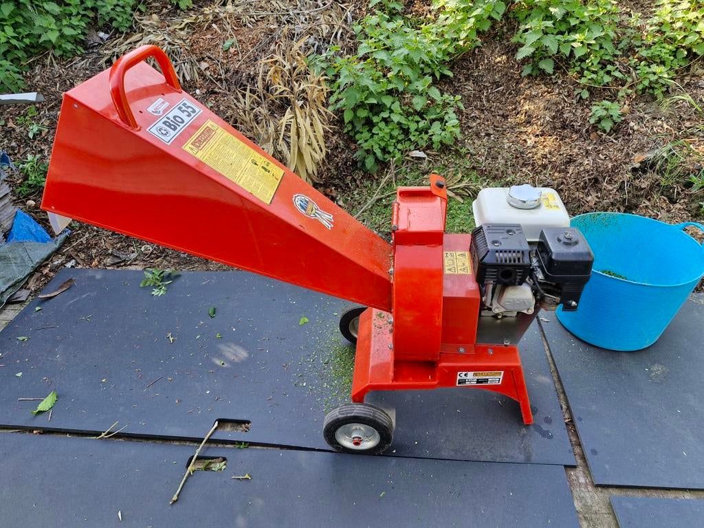 Hakselaar Caravaggi bio 55, Tuin en Terras, Ophalen, Benzine, Gebruikt, Met opvangzak