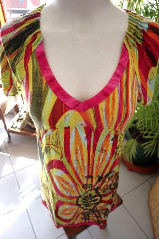 bijzonder kleurrijk zonnige jurk, Kleding | Dames, Maat 38/40 (M), Sidecar, Overige kleuren, Ophalen of Verzenden