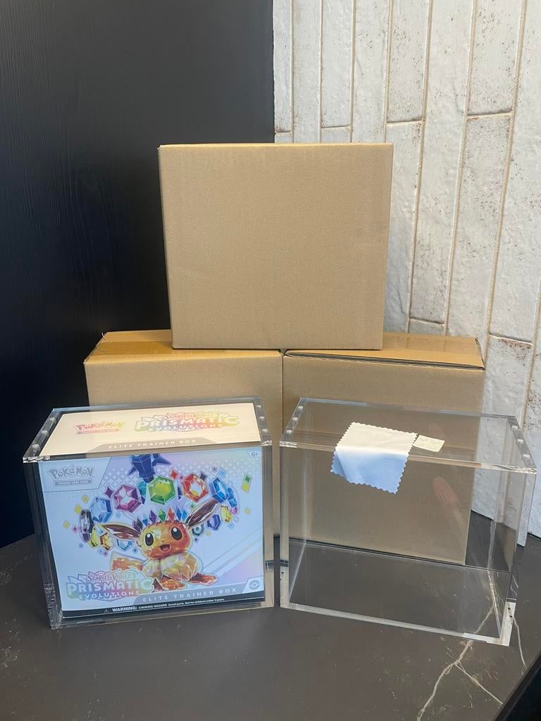 5x Acryl Case voor Elite Trainer Box ( ETB ), Ophalen of Verzenden, Nieuw, Boosterbox, Foil