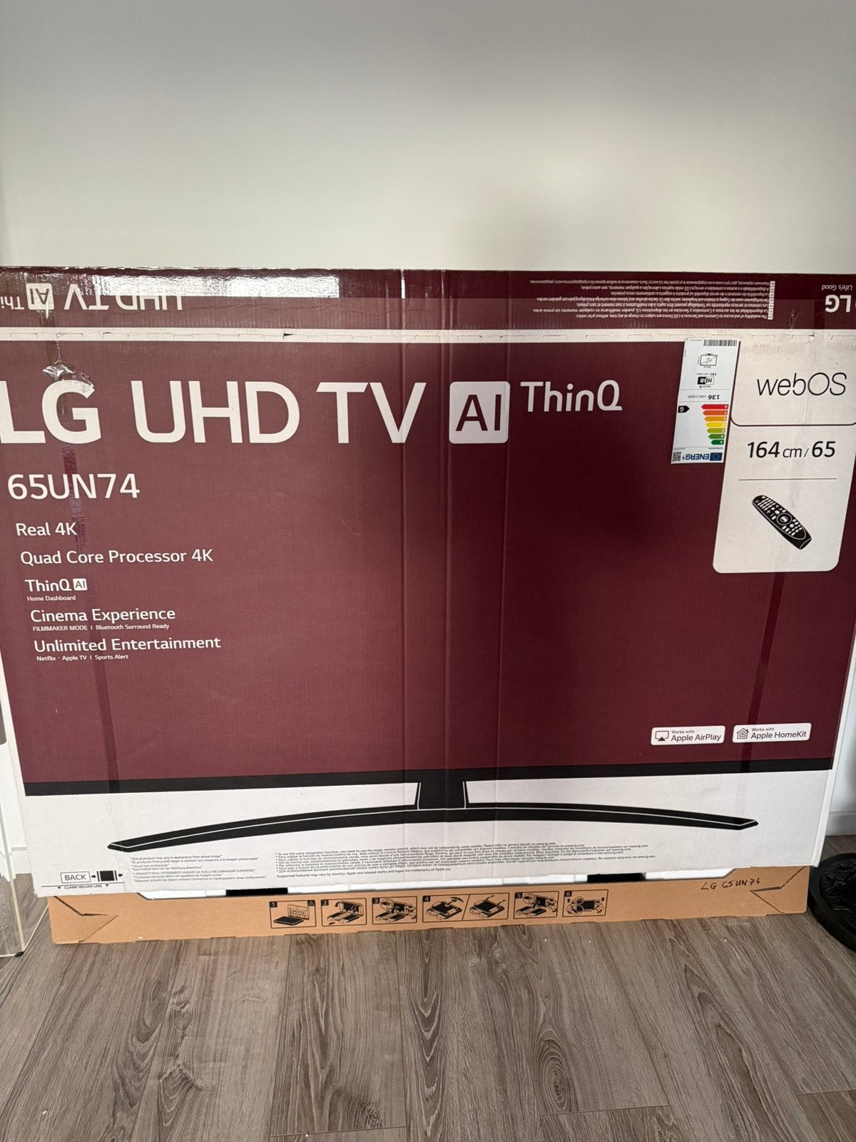 Smart tv LG 164cm, Audio, Tv en Foto, Ophalen, Zo goed als nieuw, LG, Smart TV