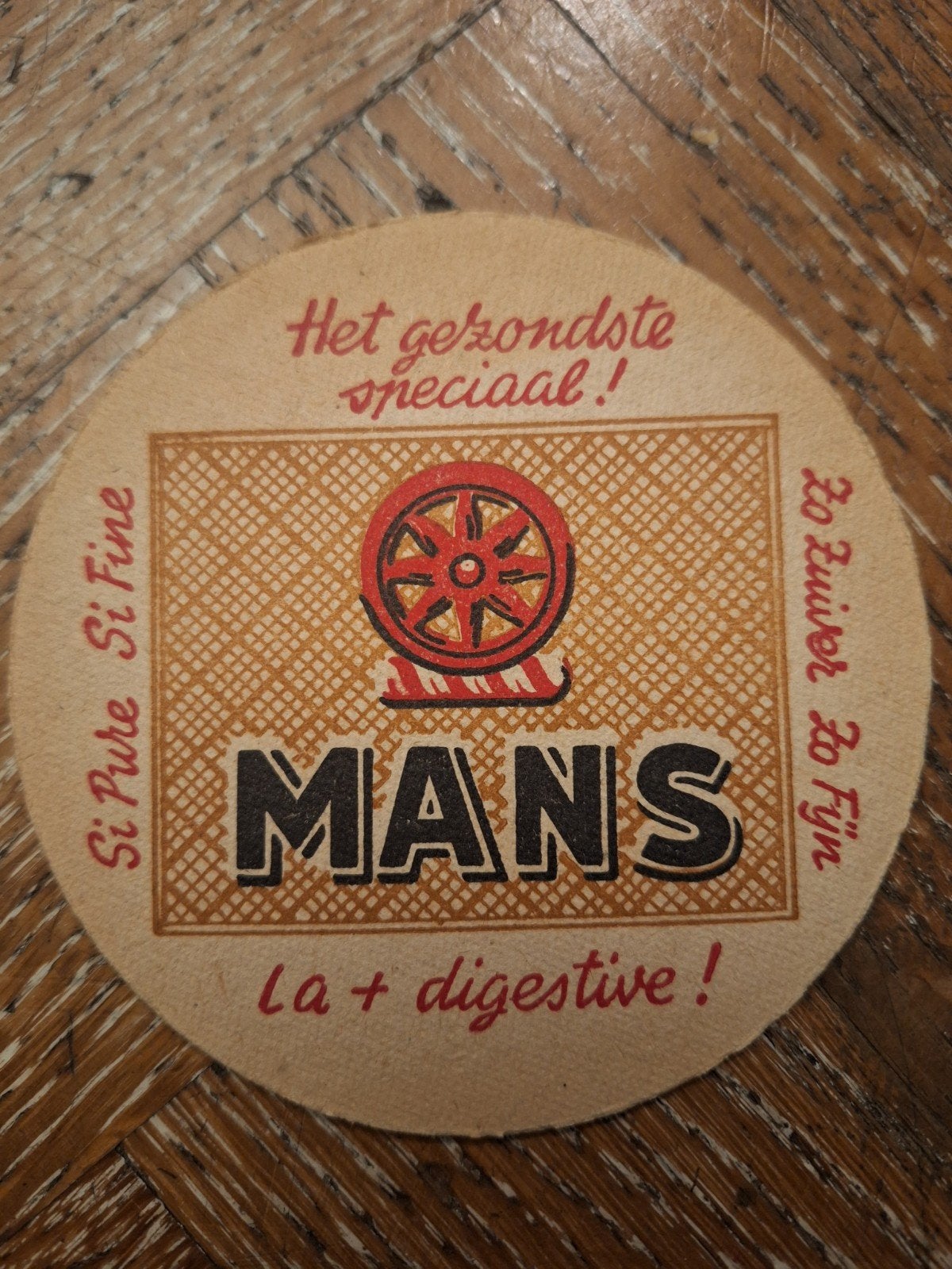 oud bierviltje brouwerij Wielemans Brussel, Ophalen of Verzenden