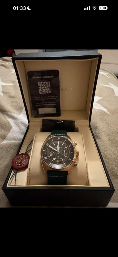 Horloge Jacob Zech, Handtassen en Accessoires, Horloges | Heren, Polshorloge, Nieuw, Kunststof, Ophalen