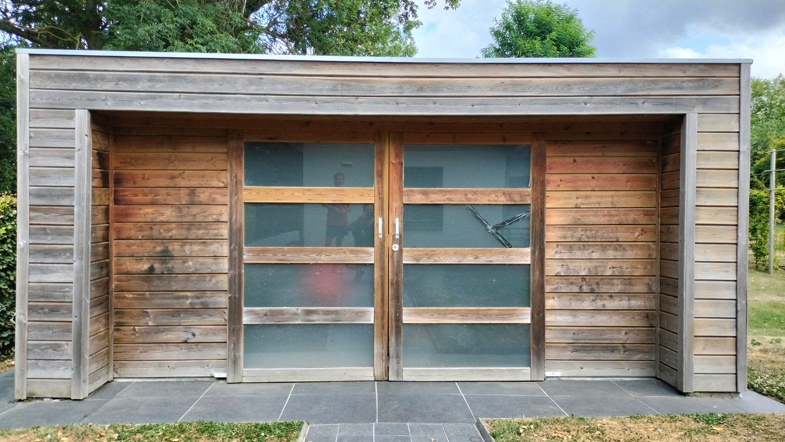 Tuinhuis te koop, 200 à 400 cm, 2 fenêtres, Enlèvement, Utilisé