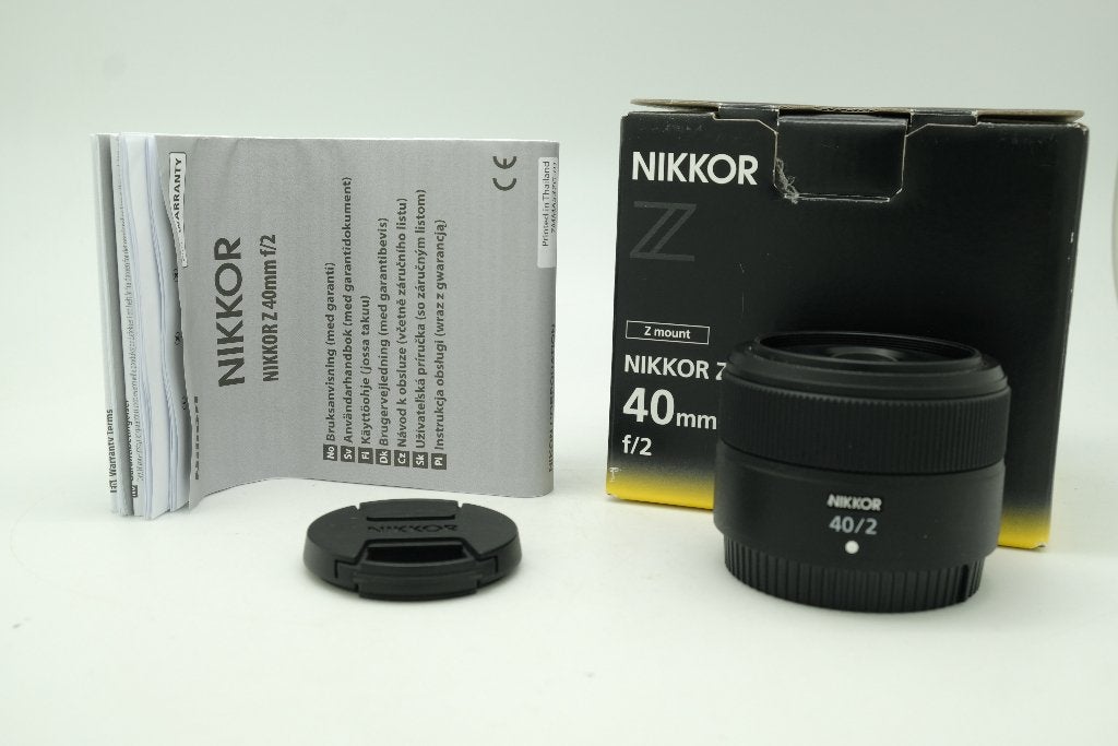 nikkor Z 40mm F2 40/2 pour Z-mount nikon, Nikon, Autres types, Enlèvement ou Envoi, Comme neuf