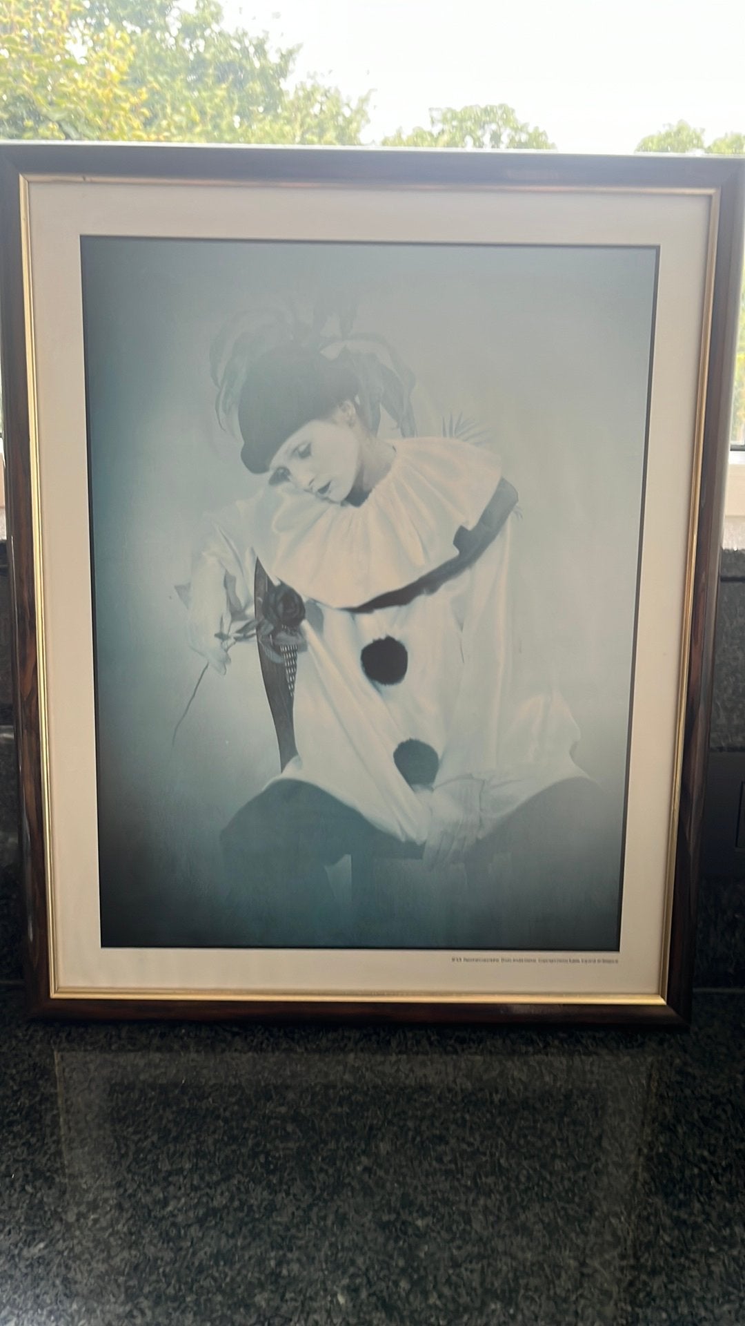 Pierrot kader, Maison & Meubles, 57 cm, Comme neuf, Enlèvement, Bois