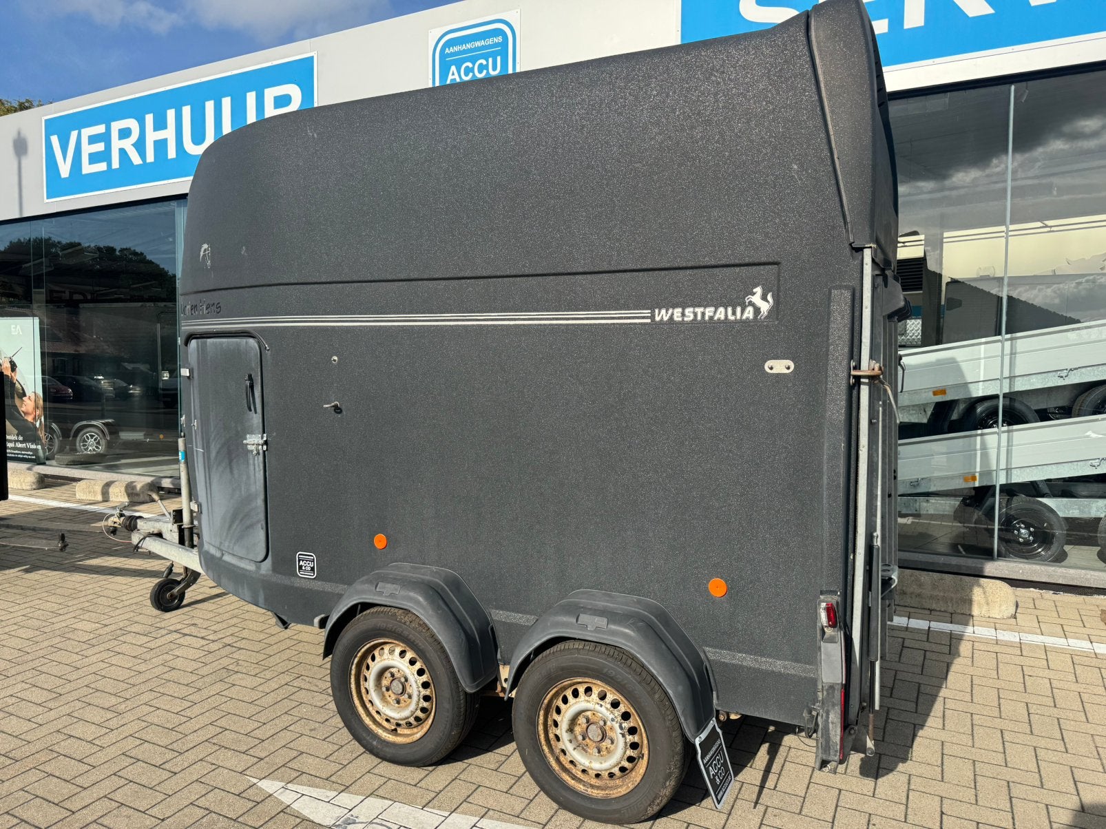 Westfalia paardentrailer met zadelmaker, Autos : Divers, Enlèvement, Utilisé