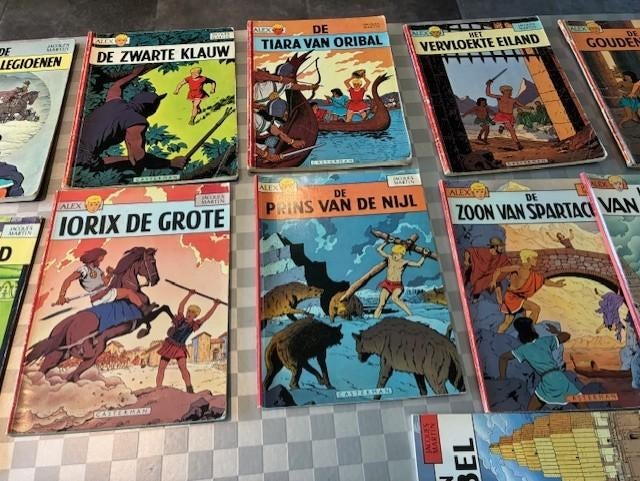Strip reeks Alex, volledig van nr 1 tot nr 18, Boeken, Stripverhalen, Jacques Martin, Meerdere stripboeken, Ophalen, Gelezen