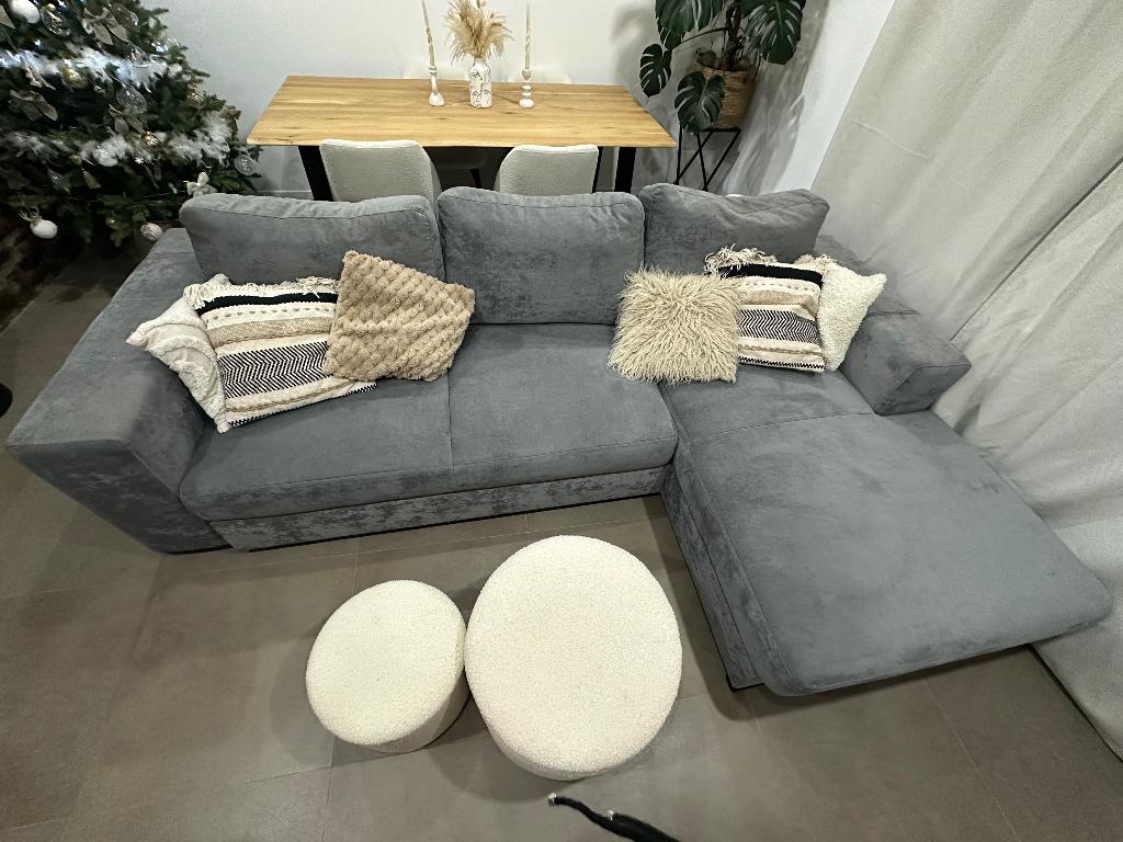 Canapé d’angle avec méridienne/coffre, Maison & Meubles, 75 à 100 cm, 250 à 300 cm, Banc d'angle, Quatre personnes ou plus