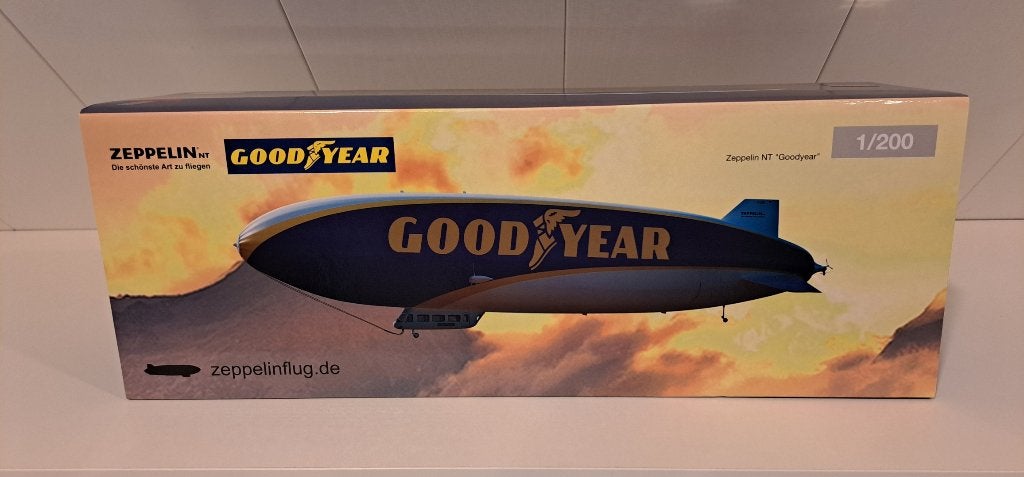 Zeppelin Blimp NT Goodyear Reg. D-LZFN 1:200 Herpa, Ophalen of Verzenden, Nieuw