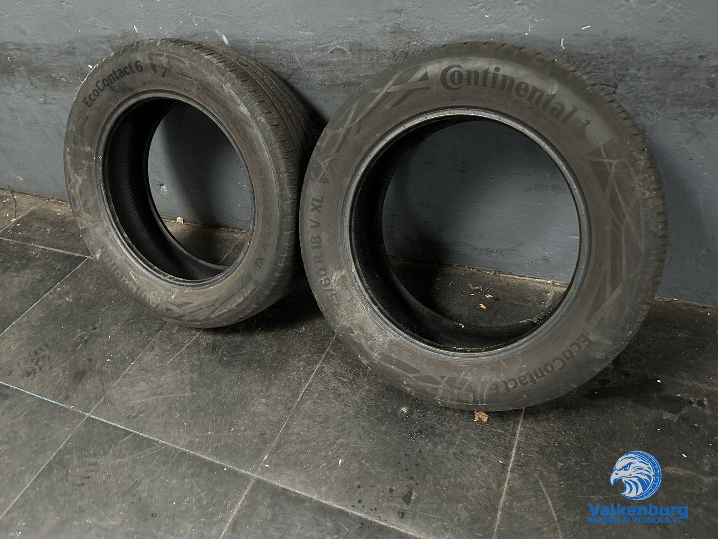 6mm! Zomerbanden 225/60R18 Continental EcoContact 6, Véhicule de tourisme, Pneus été, -, Utilisé