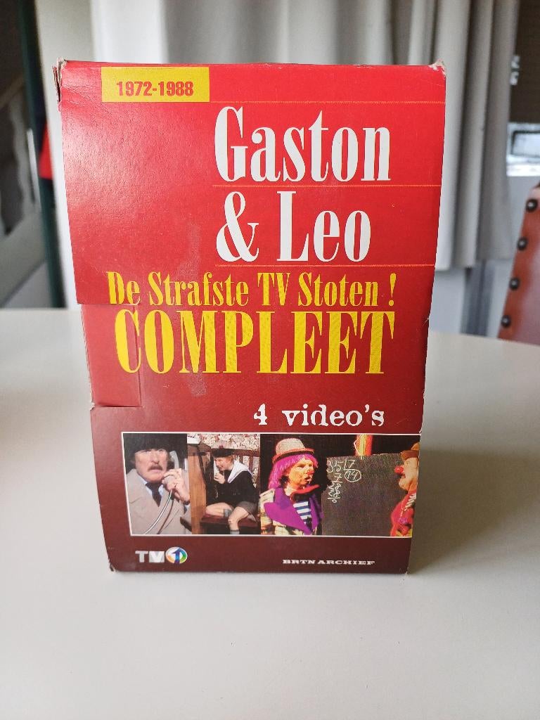 VHS box Gaston en Leo, Alle leeftijden, Ophalen, Gebruikt, Tv-serie of Tv-programma