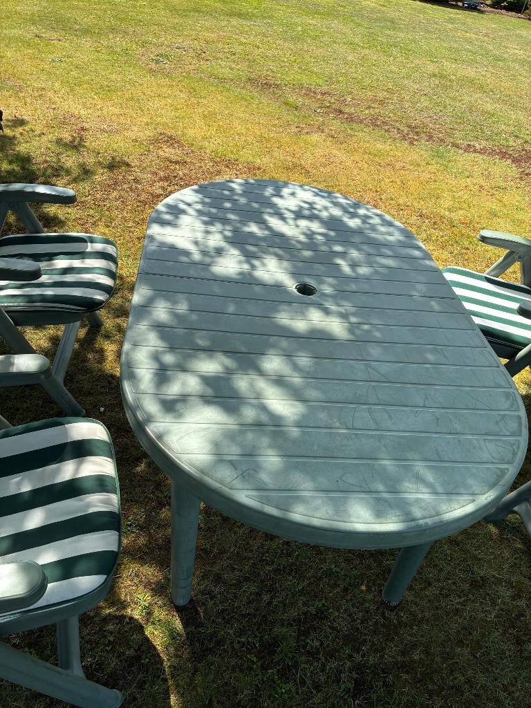 Table de jardin, Enlèvement, Utilisé, Rond, Synthétique