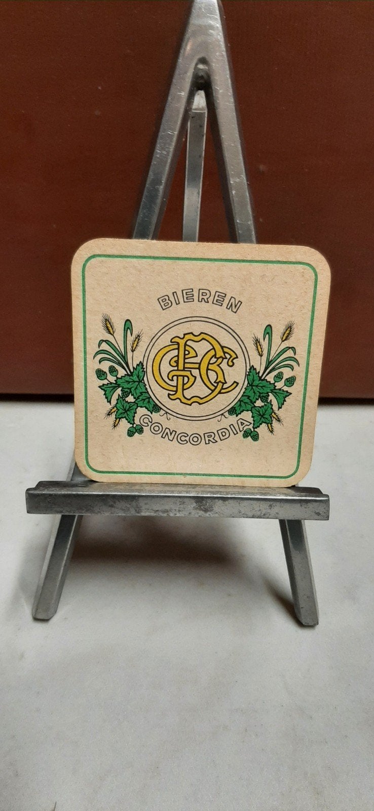 Tapis à bière Old Concordia Geraardsbergen recto verso, Collections, Enlèvement, Sous-bock